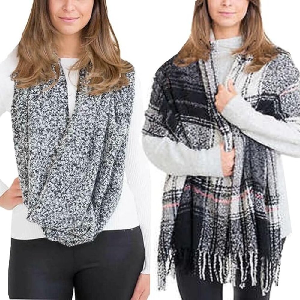 Emanuel Geraldo Women's Infinity Scarf, 2-Pack NWT